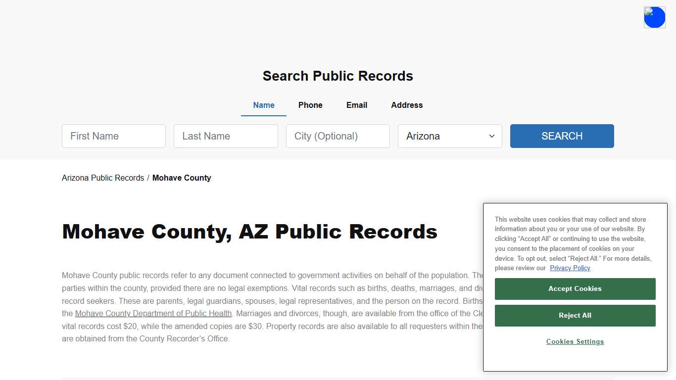 Mohave County, AZ Public Court, Arrest and Inmate Records - ThePublicIndex